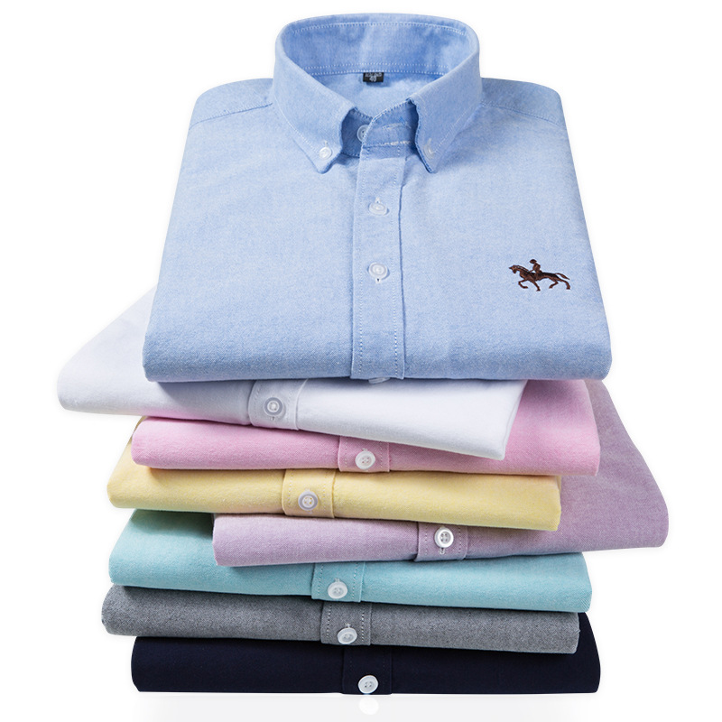 6XL 100% Cotton Oxford White S - Oxford Cotton Casual Shirt Business 评论和价格