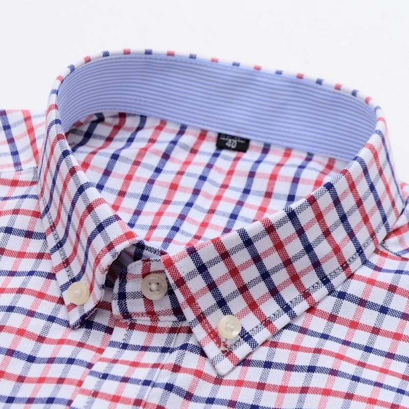 Summer 100% Cotton Oxford Shir - Oxford Cotton Casual Shirt Business 评论和价格