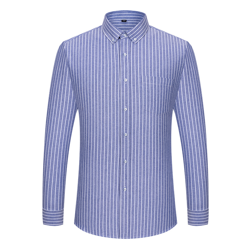 100% Cotton Breathable Men Oxf - Oxford Cotton Casual Shirt Business 评论和价格