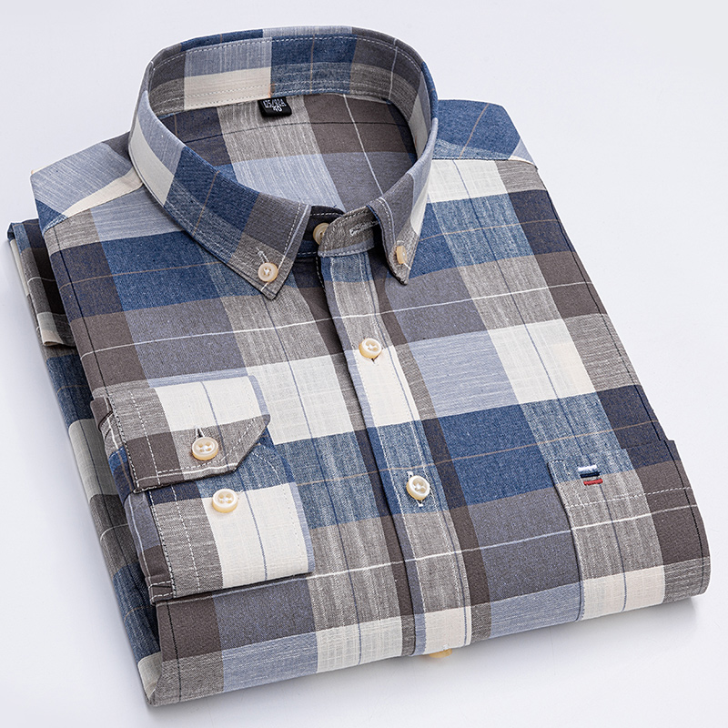 Men's Casual Shirts Cotton Oxf - Oxford Cotton Casual Shirt Business 评论和价格