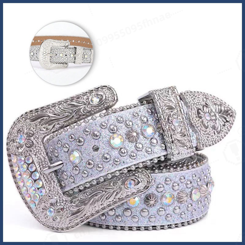 Y2K Style Rhinestone Belt For  - Jeans 评论和价格