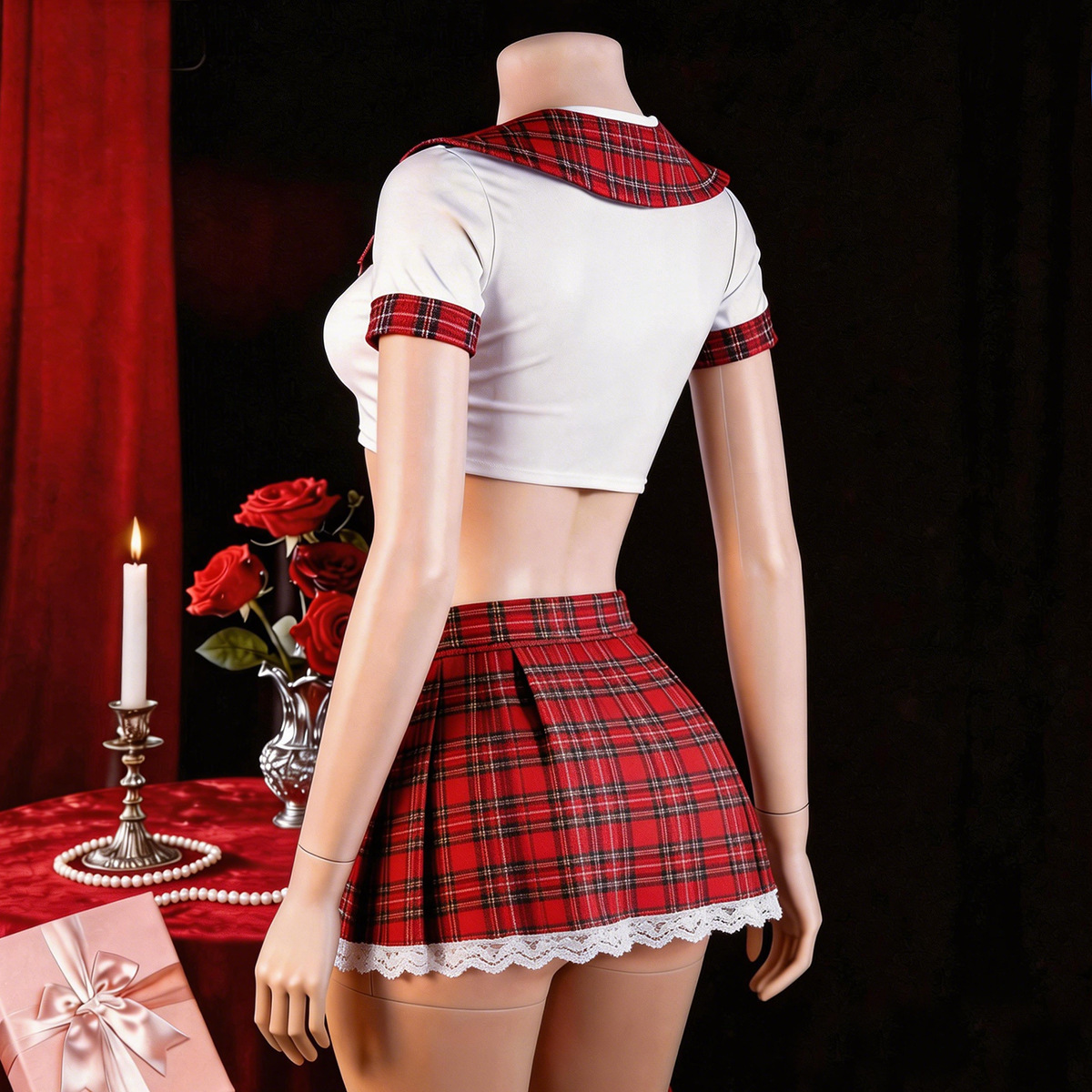 Red Sexy Lingerie Woman Porno  - Underwear 评论和价格